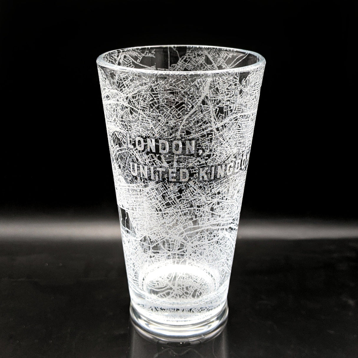 CITY STREET MAP Pint Glasses by LumEngrave