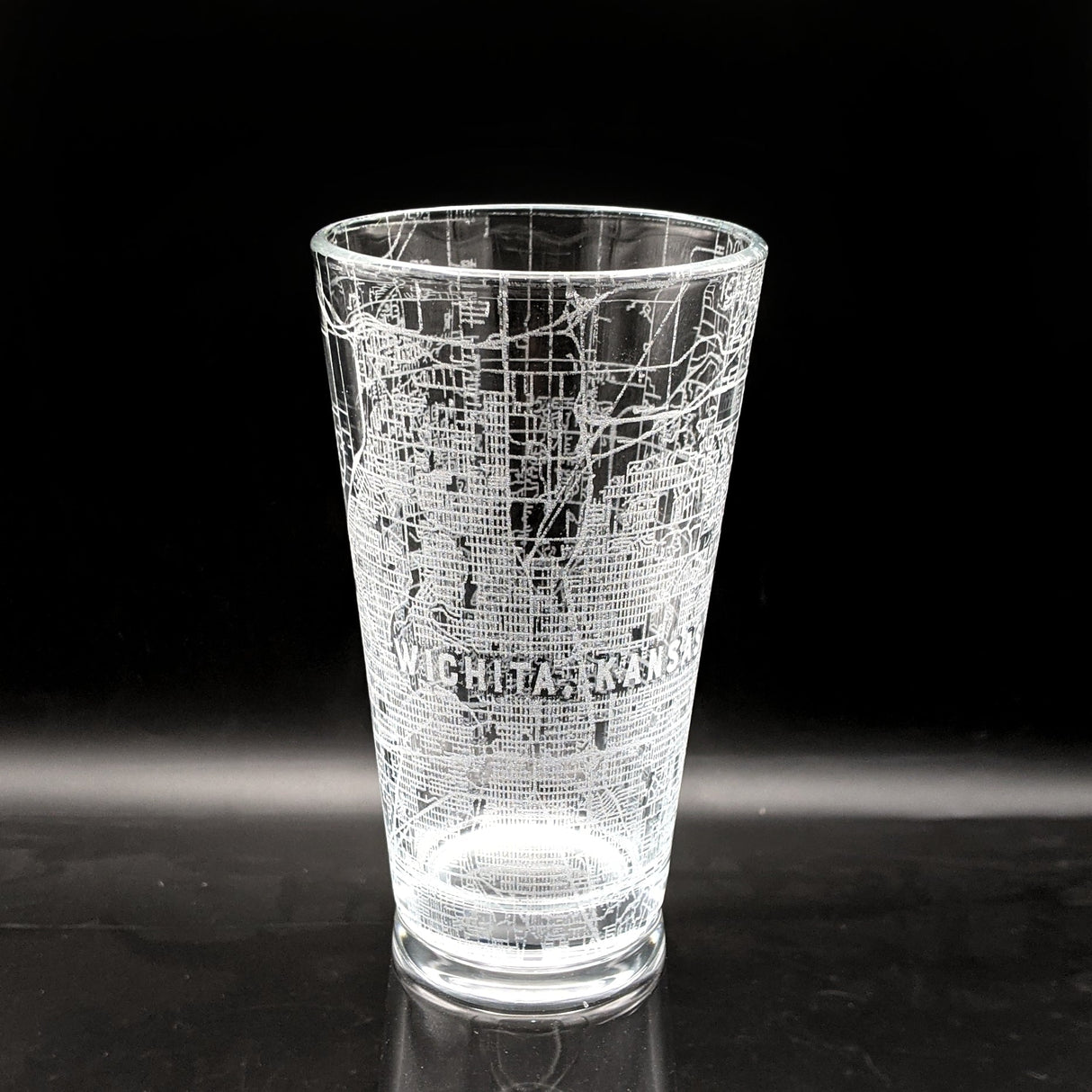 CITY STREET MAP Pint Glasses by LumEngrave