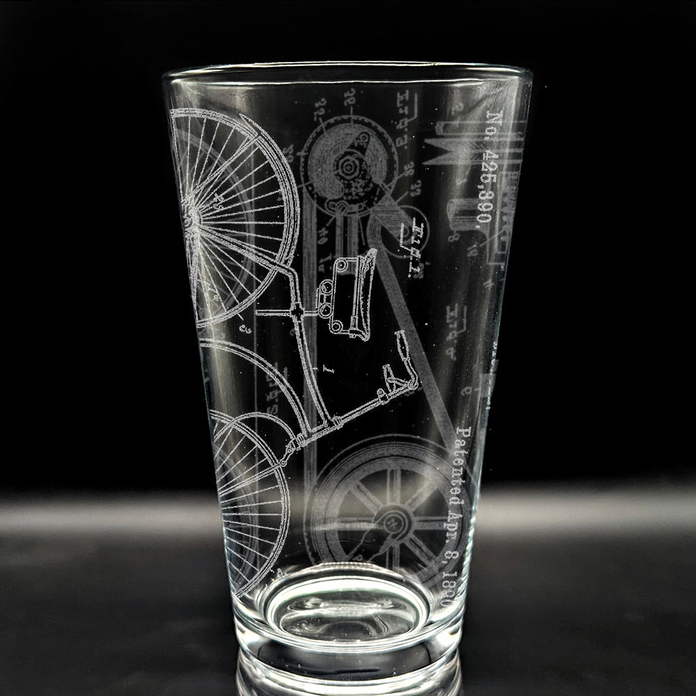 PATENT Pint Glasses by LumEngrave