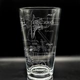 PATENT Pint Glasses by LumEngrave