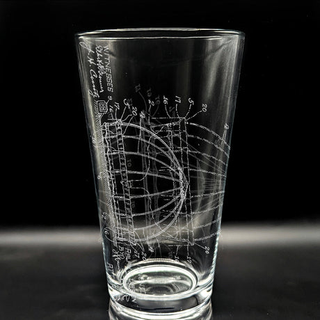 PATENT Pint Glasses by LumEngrave