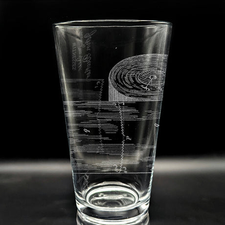 PATENT Pint Glasses by LumEngrave