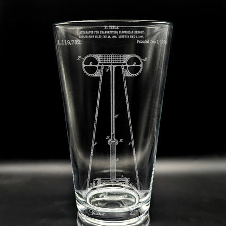 PATENT Pint Glasses by LumEngrave