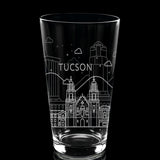 CITY SKYLINES Pint Glasses by LumEngrave