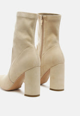 zahara suede bootie by London Rag