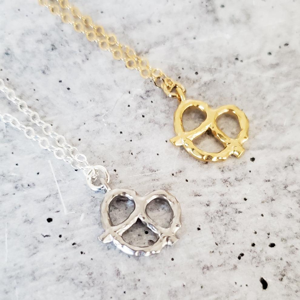 Pretzel Necklace - Ready to ship by Salt and Sparkle