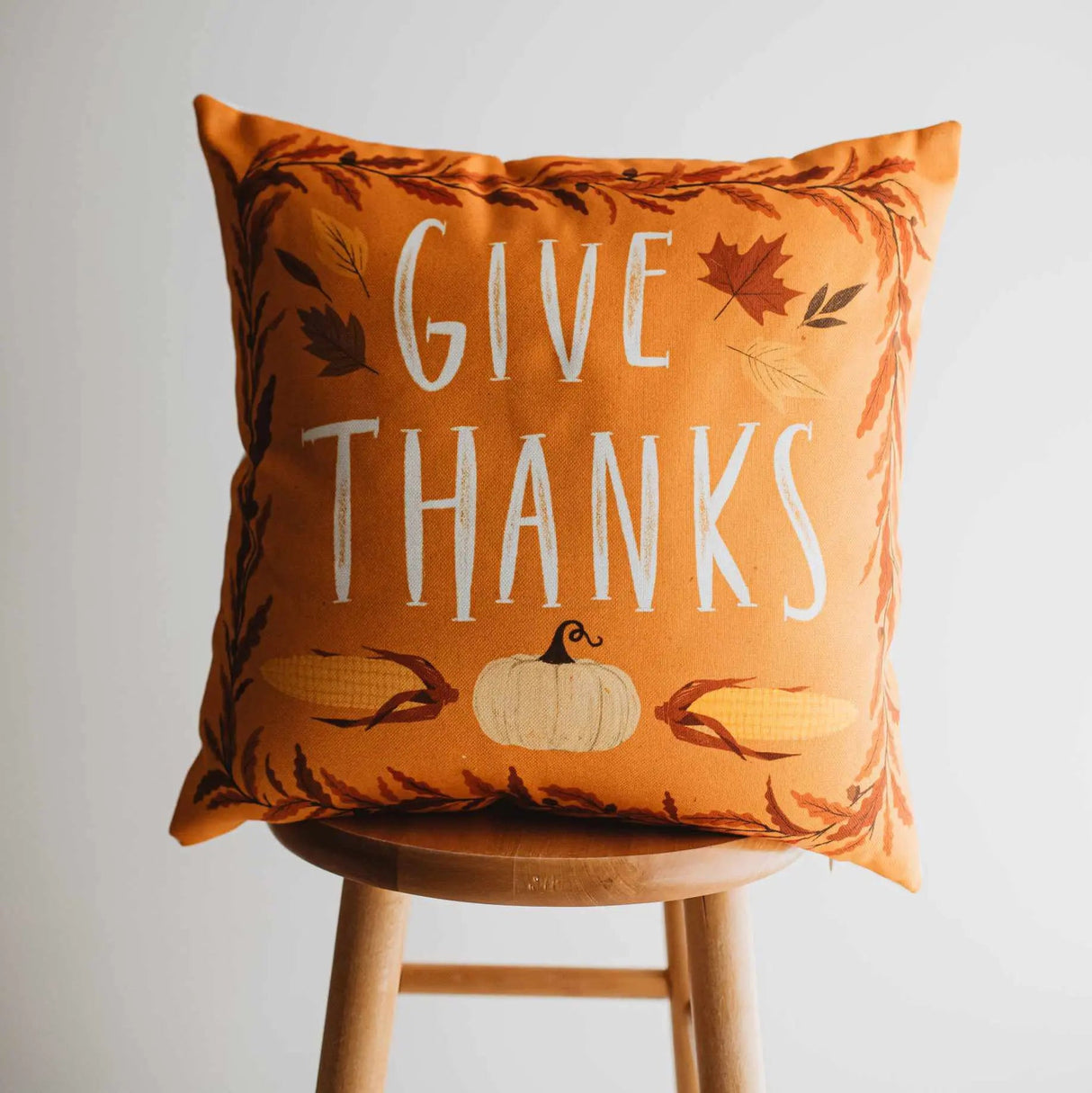 Primitive Give Thanks Pillow Cover |  Thanksgiving decor | Farmhouse Pillows | Country Decor | Fall Throw Pillows | Cute Throw Pillow | Gift by UniikPillows