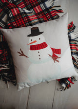 Primitive Snowman Throw Pillow Cover | Primitive Christmas Decor | Bedroom Decor | Christmas Gift | Best Friend Christmas Gift | Room Decor by UniikPillows