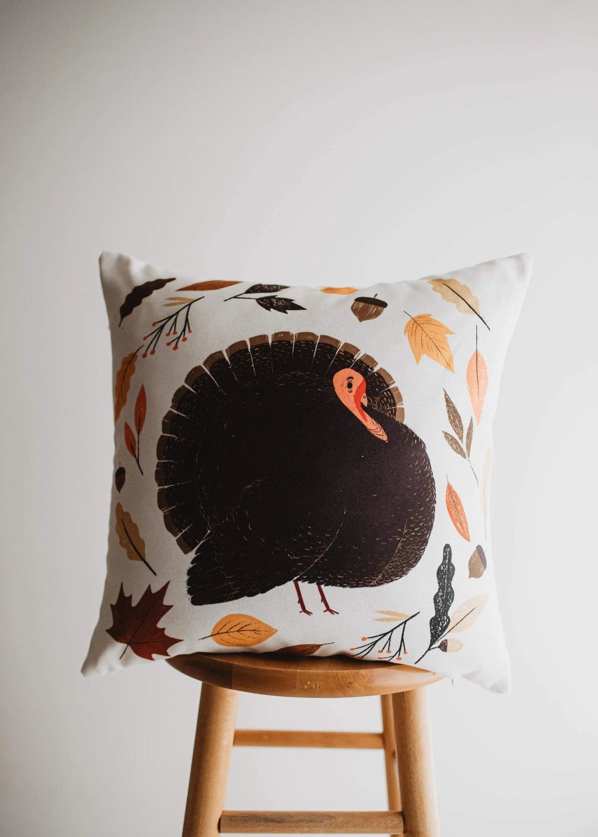 Primitive Turkey Pillow Cover |  Thanksgiving decor | Farmhouse Pillows | Country Decor | Fall Throw Pillows | Cute Throw Pillows | Gift by UniikPillows