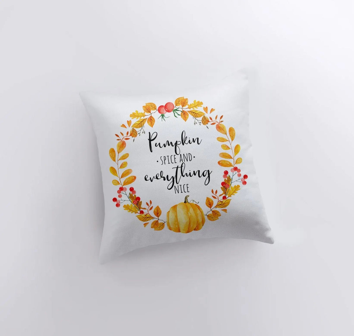 Pumpkin Spice and Everything nice | Pillow Cover | Home Decor | Modern Farmhouse | Farmhouse Pillows | Country Decor | Fall Throw Pillows by UniikPillows