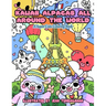 Kawaii Alpacas All Around the World: A Super Cute Coloring Book for Adults