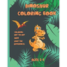 Dinosaur coloring book Ages 5-8: Activity book for kids Ages 5-8, coloring, dot to dot, maze, spot the difference with dinosaure 113 pages