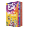 Roald Dahl Magical Gift Boxed Set (4 Books): Charlie and the Chocolate Factory, James and the Giant Peach, Fantastic Mr. Fox, Charlie and the Great Gl