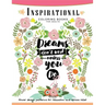 Inspirational Coloring Book for Adults: Flower, Floral and Animals Design with positive quotes