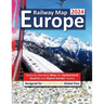 Europe Railway Map 2024 - Features Detailed Atlas for Switzerland and Austria - Designed for Eurail/Interrail Global Pass