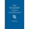 Index of the Rolls of Honor (Ancestor's Index) in the Lineage Books of the National Society of the Daughters of the American Revolution. Volumes I & I