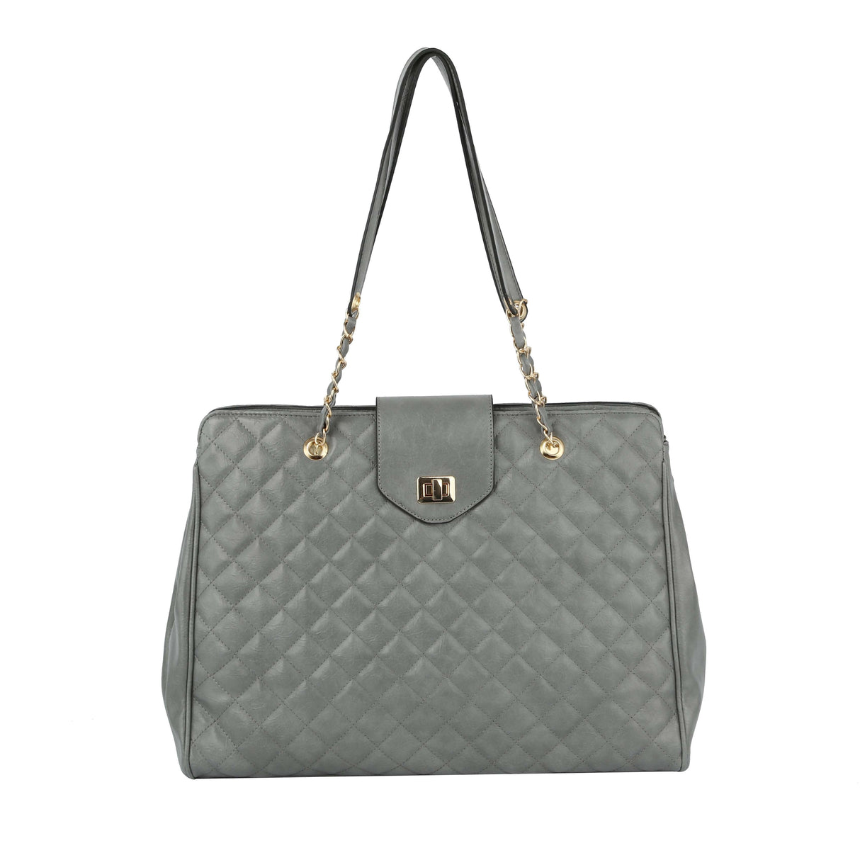 HF Oversize Quilted Satchel trolley sleeve by hfstylish