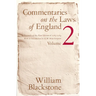Commentaries on the Laws of England, Volume 2: A Facsimile of the First Edition of 1765-1769