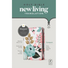 NLT Compact Zipper Bible, Filament Enabled (Cloth, Floral Garden, Red Letter)