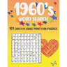 1960's word search: 101 groovy large print fun puzzles