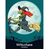 Witches Coloring Book 1