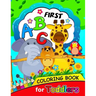 First ABC Coloring book for Toddlers: Activity book for boy, girls, kids Ages 2-4,3-5,4-8 (Coloring and Tracing Alphabet and Shape)