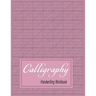 Calligraphy Handwriting Workbook: Practice Paper Slanted Grid - Maroon
