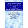 What Mathematics Do Students Know and How Is That Knowledge Changing? Evidence from the National Assessment of Educational Progress