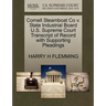Cornell Steamboat Co V. State Industrial Board U.S. Supreme Court Transcript of Record with Supporting Pleadings