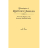 Genealogies of Kentucky Families, from the Register of the Kentucky Historical Society. Voume a - M (Allen - Moss)
