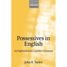 Possessives in English: An Exploration in Cognitive Grammar