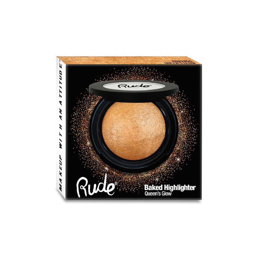 RUDE Baked Highlighter - Queen's Glow