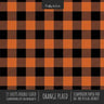 Orange Plaid Scrapbook Paper Pad 8x8 Decorative Scrapbooking Kit for Cardmaking Gifts, DIY Crafts, Printmaking, Papercrafts, Check Pattern Designer Pa