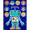 Robots Sticker Album 2 For Boys: 100 Plus Pages For PERMANENT Sticker Collection, Activity Book For Boys - 8.5 by 11