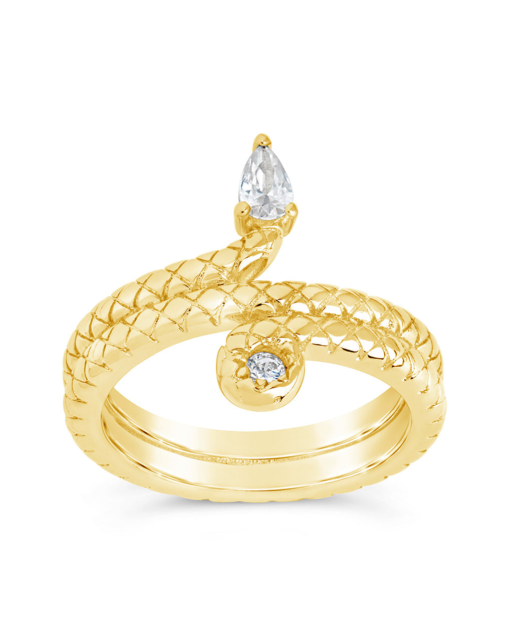 Waverly CZ Snake Ring by Sterling Forever