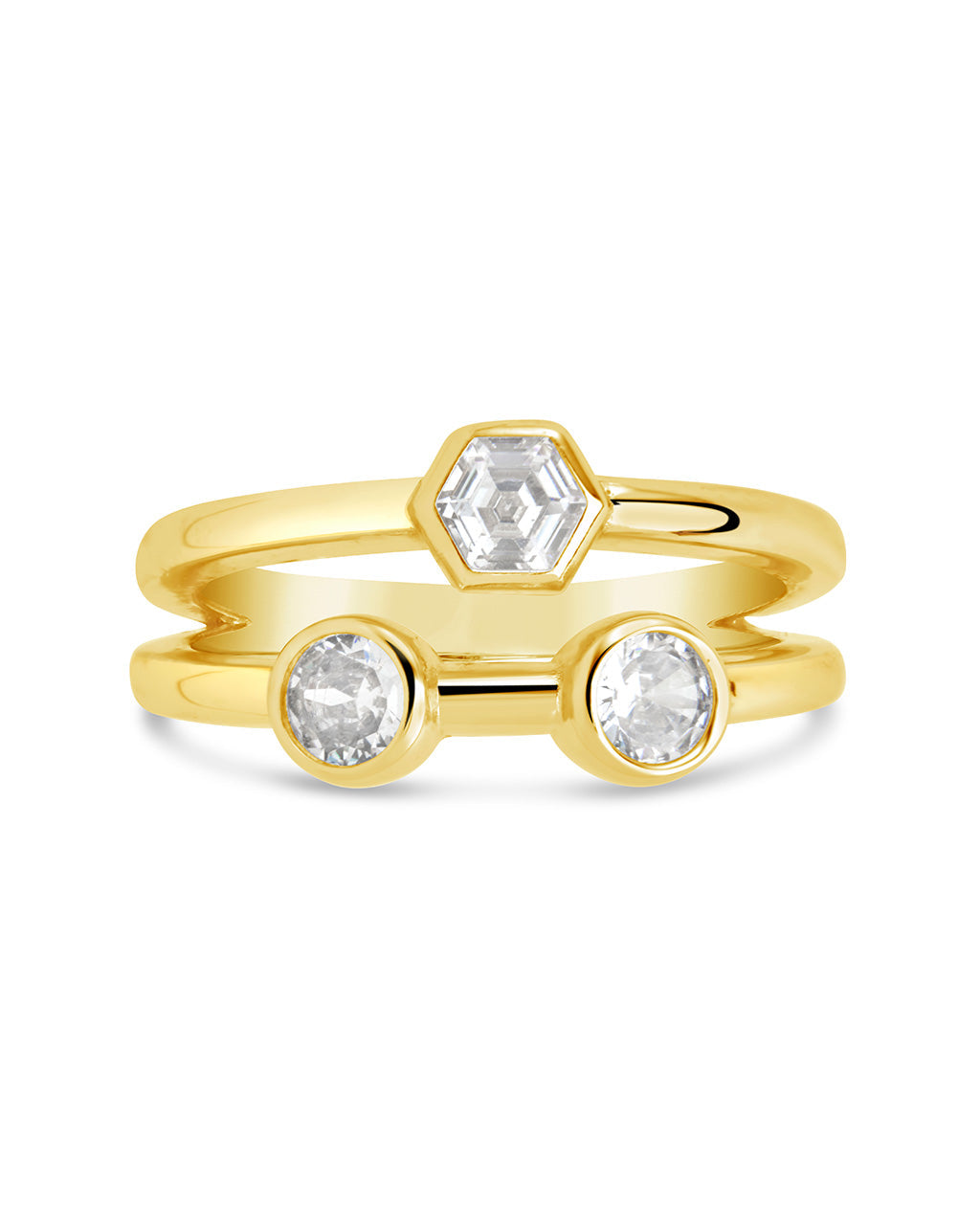 Lou Triple CZ Ring by Sterling Forever