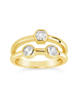 Lou Triple CZ Ring by Sterling Forever