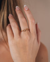 Sterling Silver Open Chain Link Ring by Sterling Forever