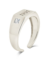 Sterling Silver Birth Year Signet Ring by Sterling Forever