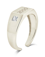 Sterling Silver Birth Year Signet Ring by Sterling Forever