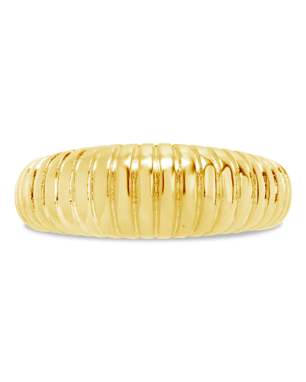 Ribbed Open Bombe Ring by Sterling Forever