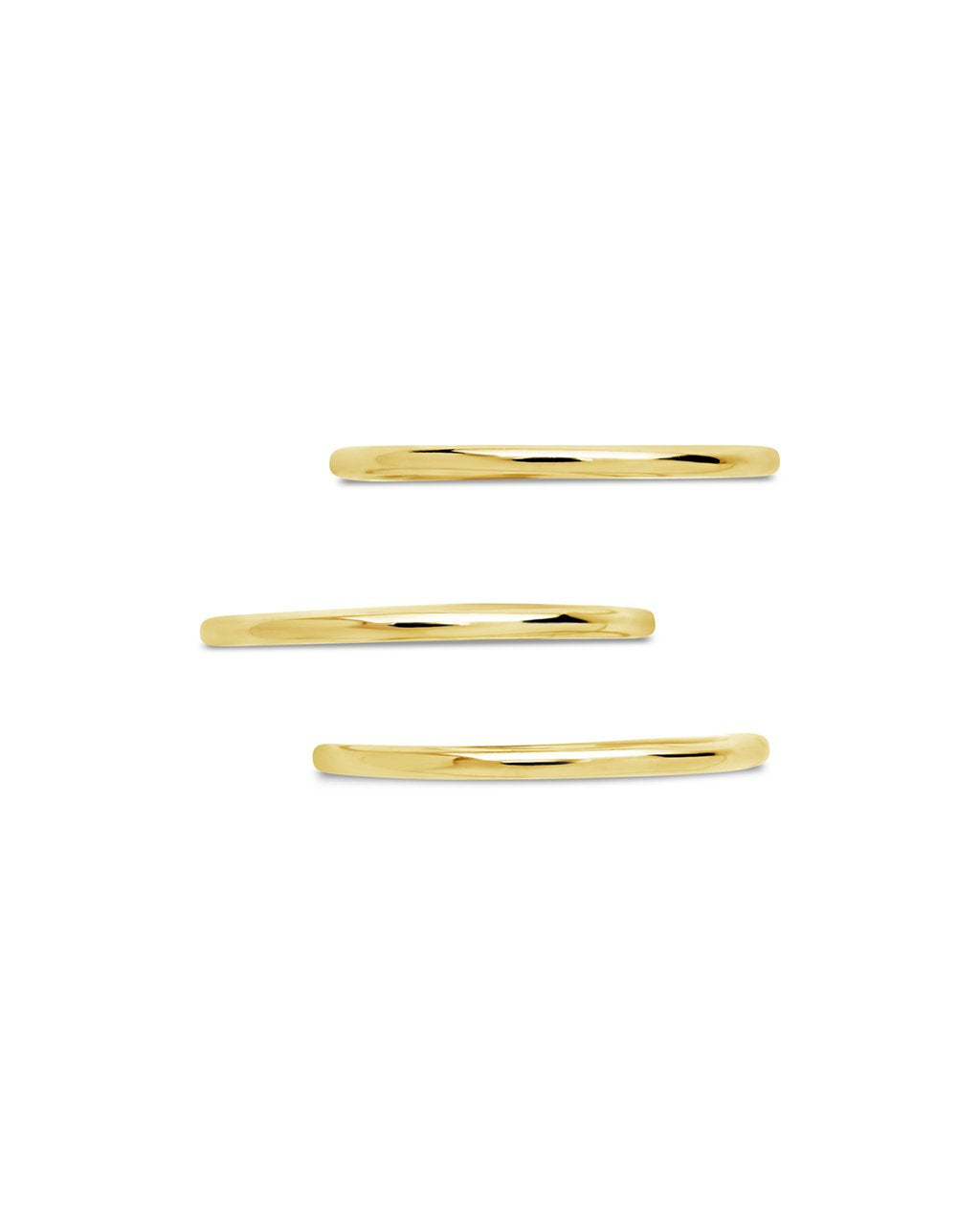 Sterling Silver Polished Band Set of 3 by Sterling Forever