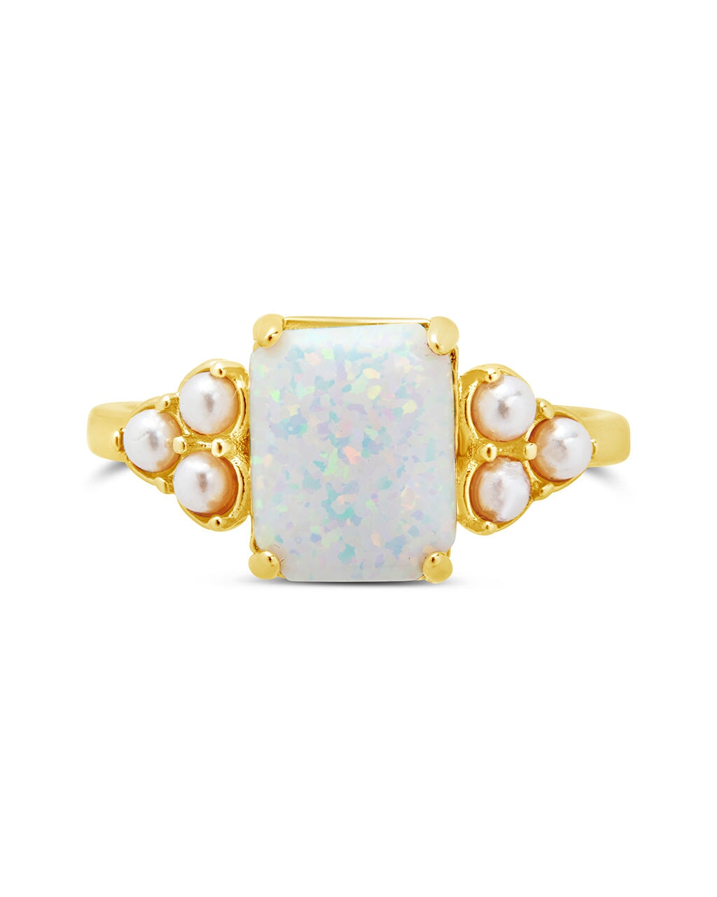 Lana Pearl & Opal Ring by Sterling Forever