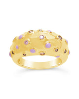 Emberly CZ & Enamel Dome Ring by Sterling Forever