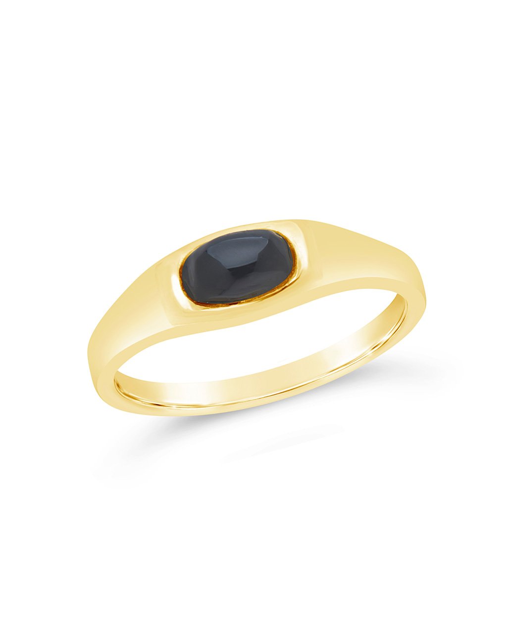 Black Onyx Signet Ring by Sterling Forever