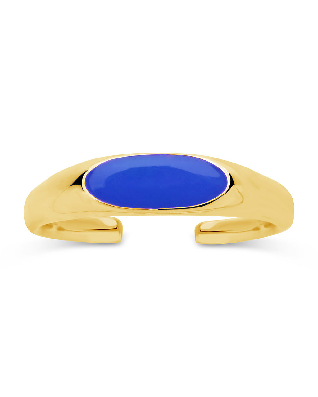 Sterling Silver Enamel Open Signet Ring by Sterling Forever