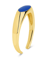 Sterling Silver Enamel Open Signet Ring by Sterling Forever