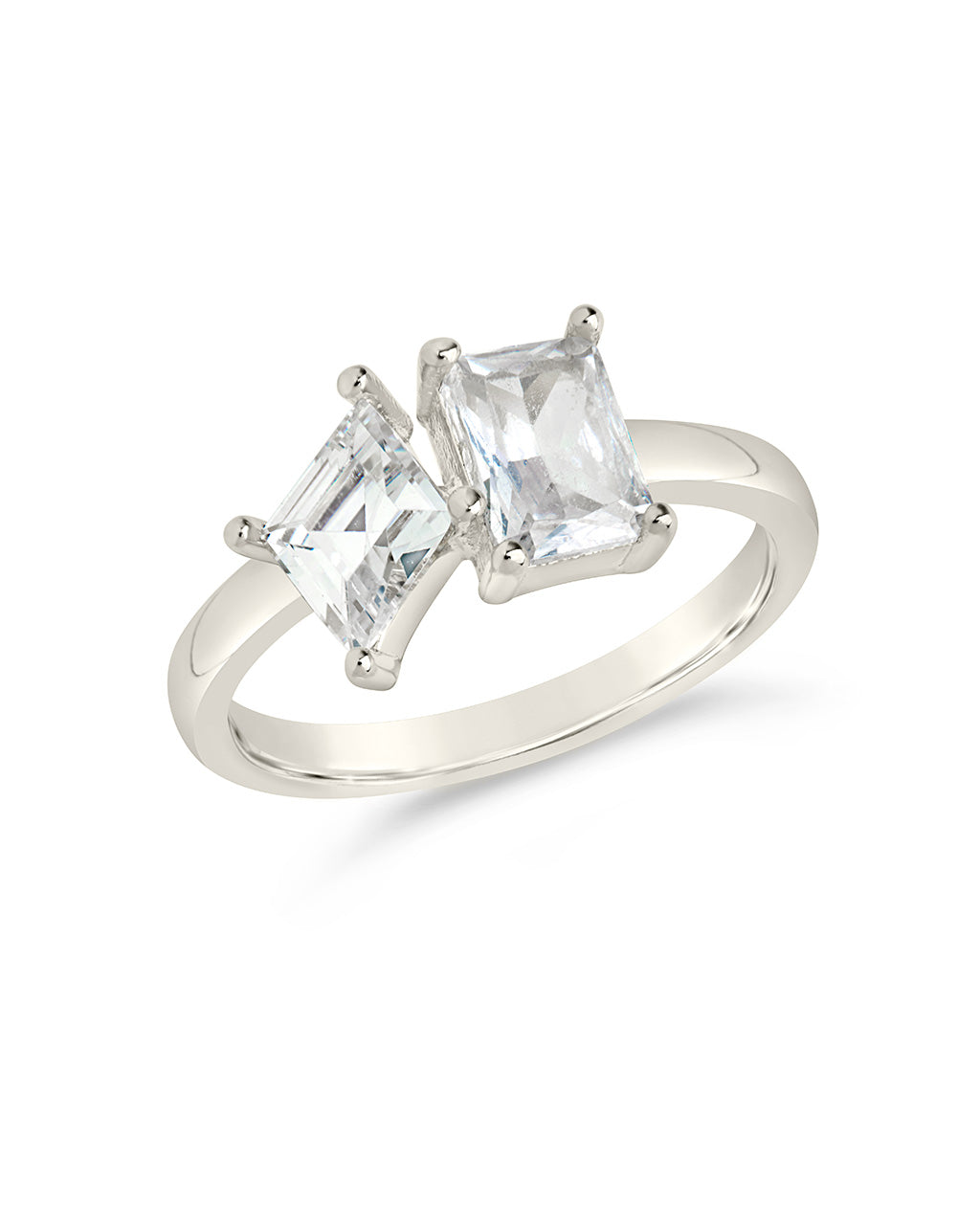 Penina CZ Toi et Moi Ring by Sterling Forever