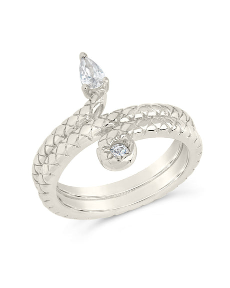 Waverly CZ Snake Ring by Sterling Forever