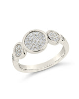 Amy CZ Studded Disk Ring by Sterling Forever